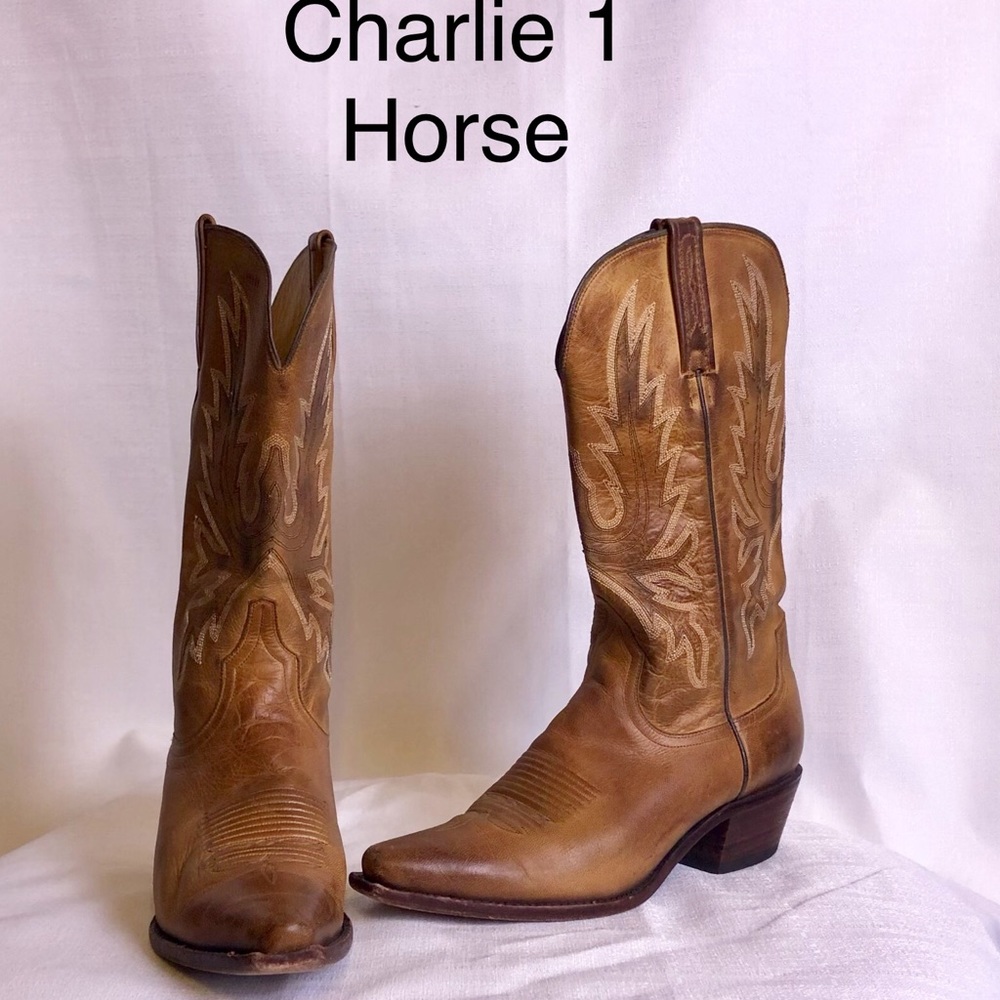 Charlie 1 Horse brown western leather womens boots